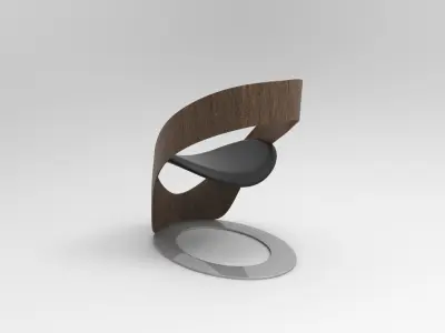 Modern Chair Low-poly 3D model purchase