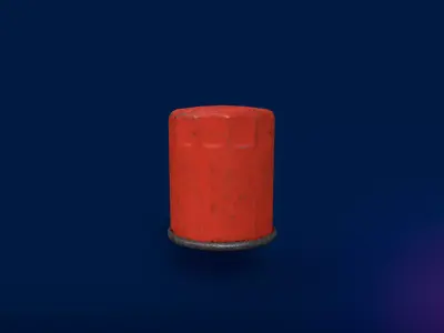 Used Oil Filter  Low-poly 3D model