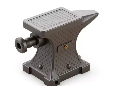 Stylized Anvil Industrial Prop Model Low-poly 3D model