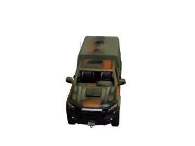 Generic Military Pickup 3D Model Tactical Utility Vehicle 01 3D model