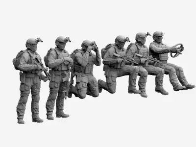 US RANGER SOLDIERS 3D print model purchase