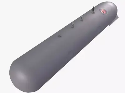Aircraft External Fuel Tank 450L Low-poly 3D model