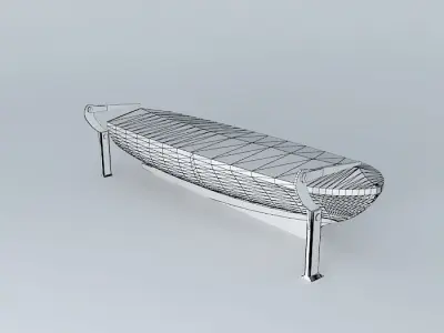Lifeboat 1 bench Free 3D model