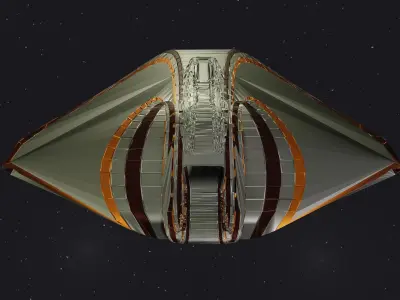Spaceship 002 3D model