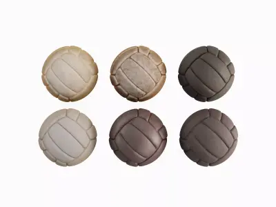 Old Leather Volleyball Ball Pack