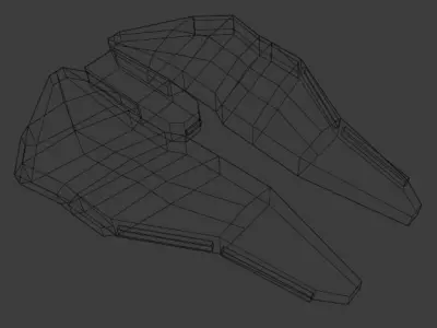 Sci fi Spaceship Free low-poly 3D model