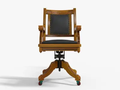 Victorian Chair  Low-poly 3D model