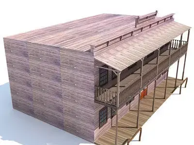 Western Styled House 2 3D model