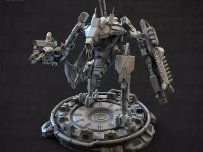 D9 Shrimp Stomper 150mm Poseable Set 3D print model