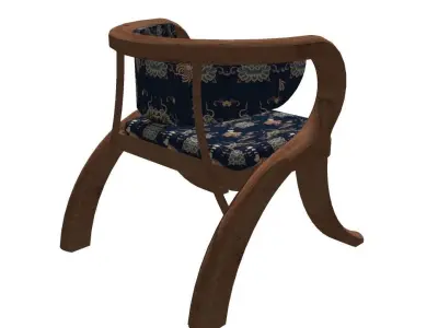 Imperial Elegance Armchair 3D model