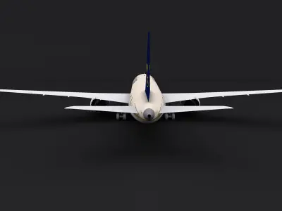 Saudi Arabian Airlines plane  3D model