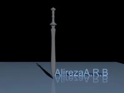 swords 3d model alieza rb Low-poly 3D model