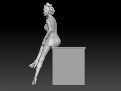 PIN UP NURSE 3 3D print model