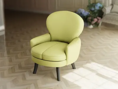 Furniture Accent Chairs Bohemian 007 Low-poly 3D model
