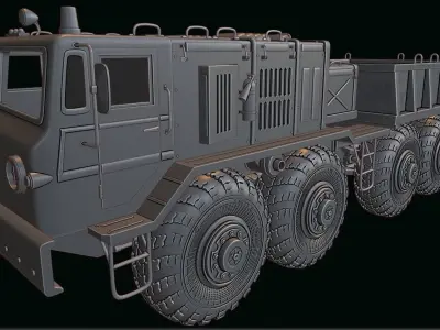 maz 537 truck 3D print model