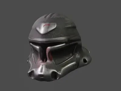 Custom Death Trooper helmet 3D model