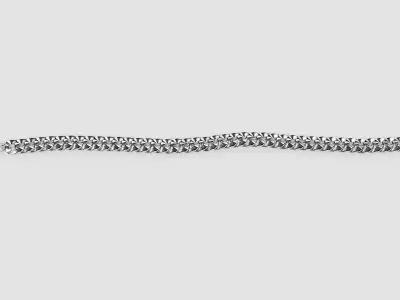 Link Chain V5 - Silver Cuban Style Bracelet  3D model
