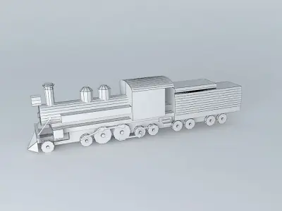 Old Train 3D model purchase