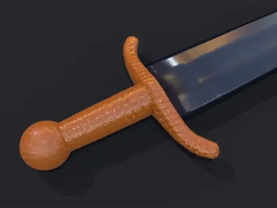 Sword Game Ready Low-poly 3D model