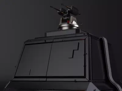 Sci Fi turret Free 3D model