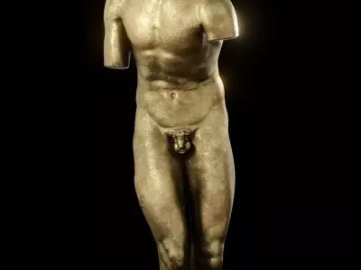Brass Valentini Torso Free 3D model