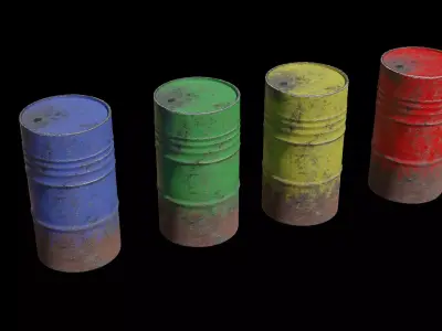 Barrel Free low-poly 3D model purchase