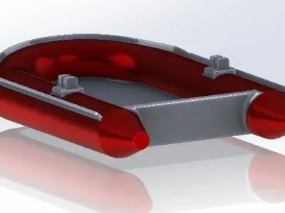 Inflatable Boat 3D model
