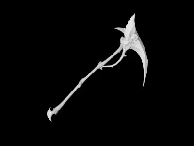 Regalia Scythe Low-poly 3D model