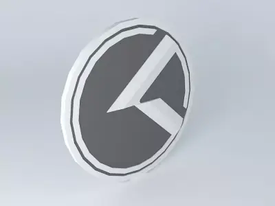 3.0 K logo wheel center cap Free 3D model