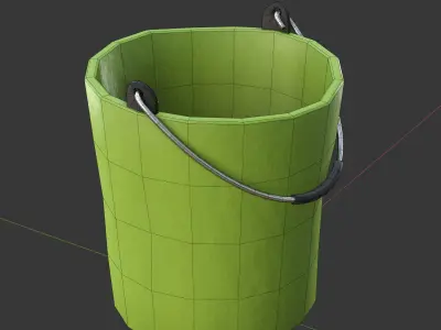 bucket with handle 3D model