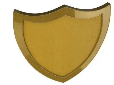 Shields golden shield 3D model