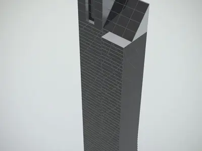 Hotel and business center 3D model