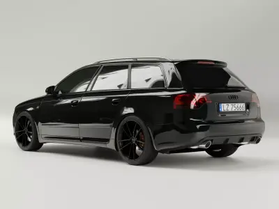 Audi A4 B7 Avant 2005 Car model 3D model