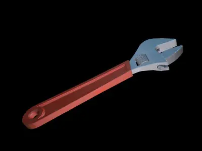 Wrench tool 3D model 3D model