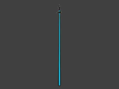 Lance-3 black and blue Low-poly 3D model