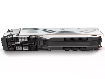 Mercedes Actros Aero Trailer 2012 3D model