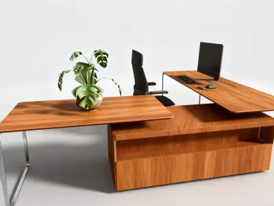Office space model 3D model
