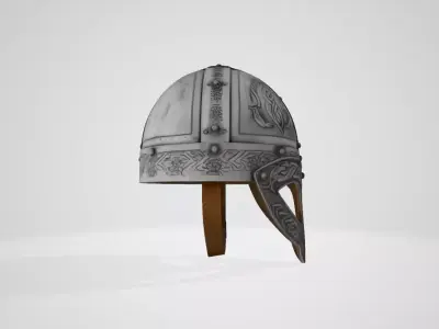Viking Helmet Low-poly 3D model
