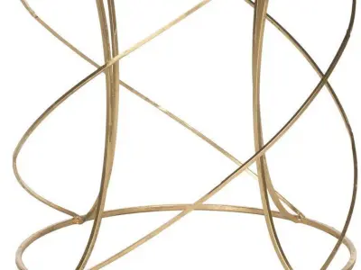 Rex Glass Frame End Table 3D model