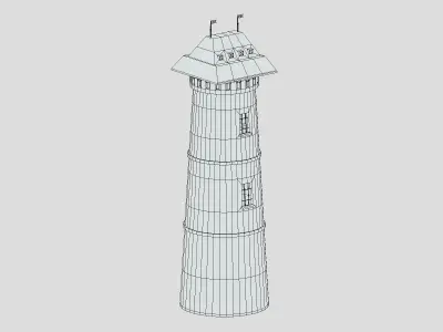 Medieval Castle Module 12 Low Poly PBR Realisti Low-poly 3D model