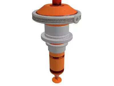 Futuristic Stimpack Injector 3D Model 3D model