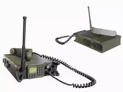 Aselsan RT 9661 Radio Low-poly 3D model