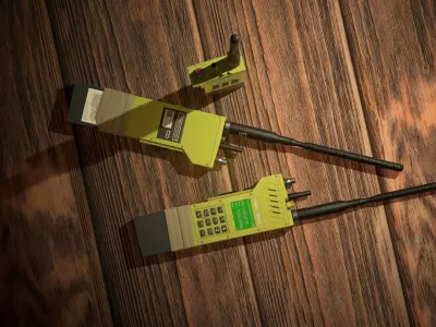 Military-Radio-Portable Low-poly 3D model
