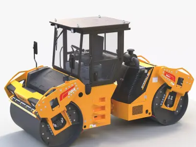  Road Roller 1  3D model