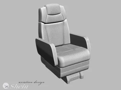 airplane business class seat 3D model