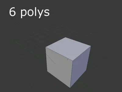 low poly metal crate Low-poly 3D model shop