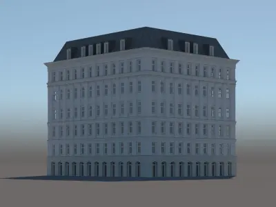 Modern City Building 001 3D model