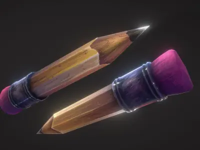 3D COAT WEAPON CG SHARE VRGAME PBR Low-poly 3D model
