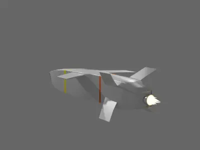 Turkish SOM-J standoff cruise missile-free Free 3D model