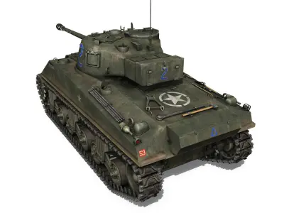 Sherman MK VC Firefly - Spitfire 3D model